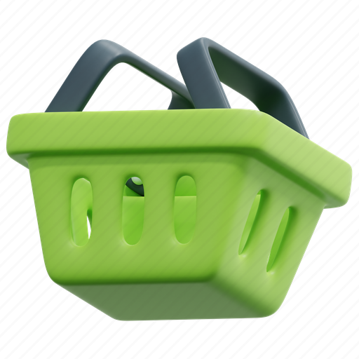Shopping, basket, online, shop, sale, purchase, 3d 3D illustration - Download on Iconfinder