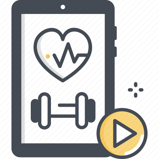 Health, videos, wellness, smartphone icon - Download on Iconfinder