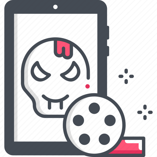 Horror movie, horror, film, mobile app, mobile application icon - Download on Iconfinder