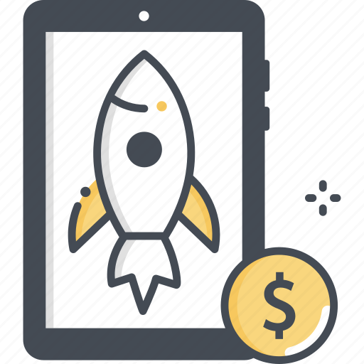 Upgrade, rocket, mobile, dollar icon - Download on Iconfinder