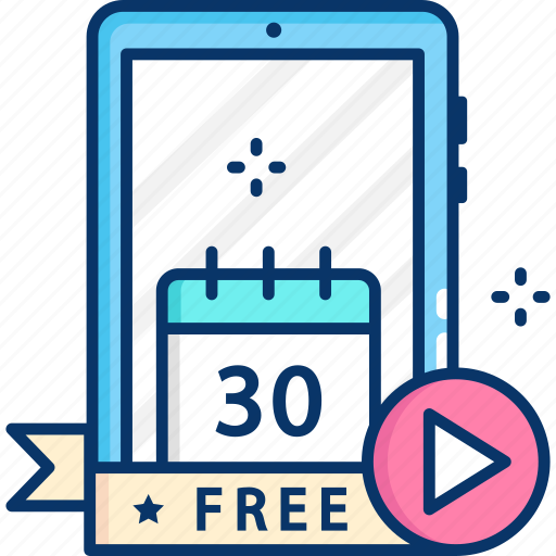 Trial, free, video, online streaming icon - Download on Iconfinder