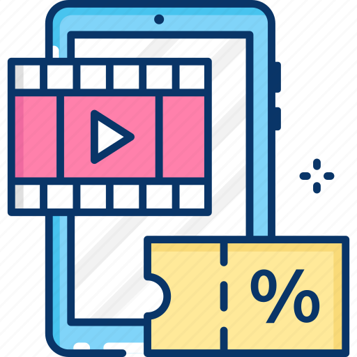 Online video, coupon, discount, video, mobile icon - Download on Iconfinder