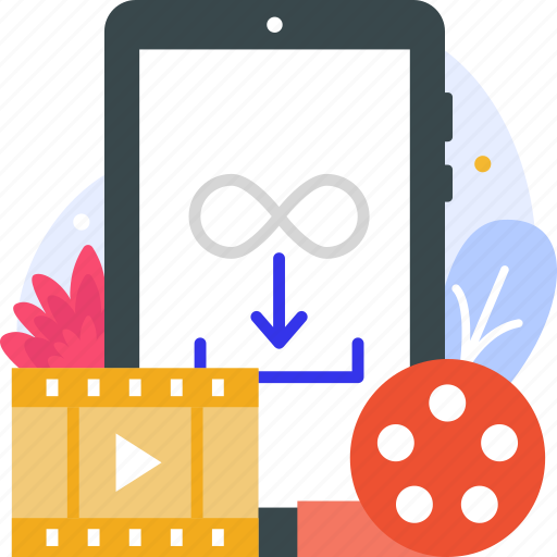 Online video, downloads, video, film, movie icon - Download on Iconfinder