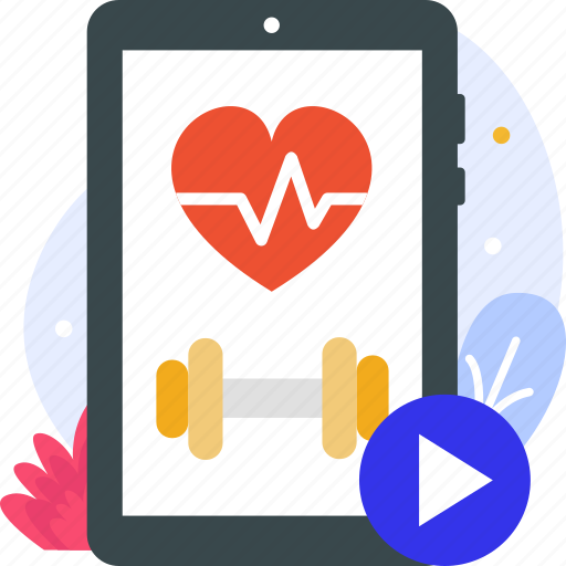 Health, videos, wellness, smartphone icon - Download on Iconfinder