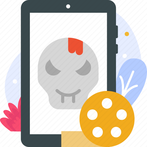 Horror movie, horror, film, mobile app, mobile application icon - Download on Iconfinder