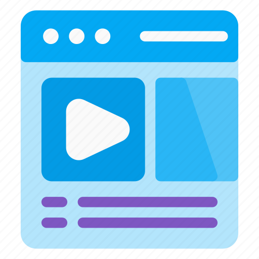 Course, website, browser, video, online course icon - Download on Iconfinder
