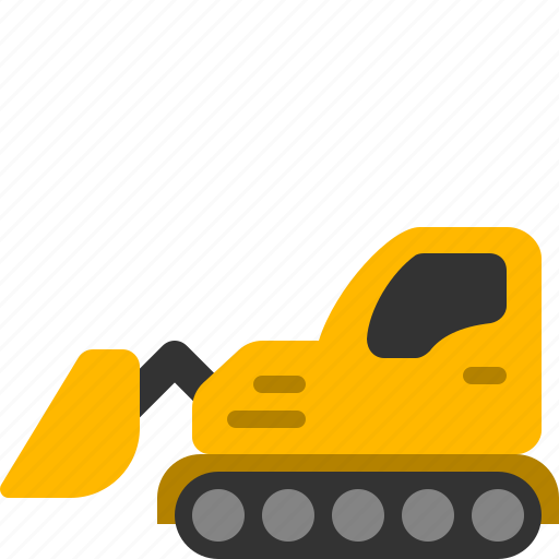Bulldozer, crawler, dozer, tractor icon - Download on Iconfinder