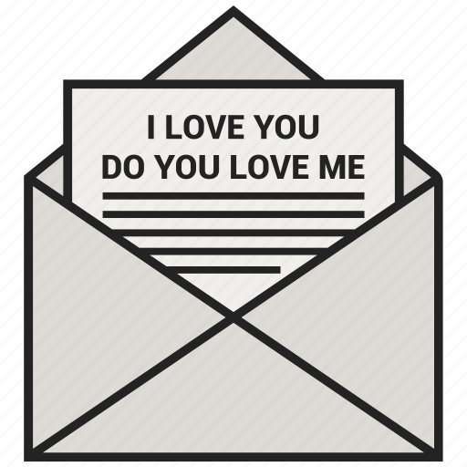 Envelope, i love you, letter, love, mail, message, open letters icon - Download on Iconfinder