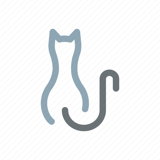 Cat, feline, kitty, pet, tail icon - Download on Iconfinder