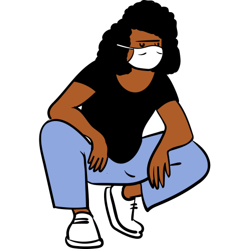 Sit, mask, human illustration - Free download on Iconfinder