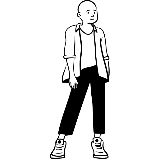 Peep, standing, human, person illustration - Free download