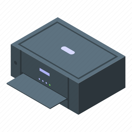 Home, printer, operating, system, isometric icon - Download on Iconfinder