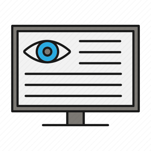 Computer, diagnosis, diagnostics, eye, eyesight, optical, vision icon - Download on Iconfinder