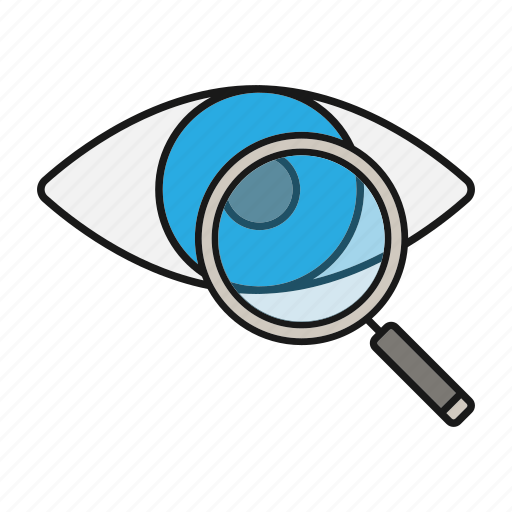 Check, diagnosis, eye, eyesight, magnifier, optical, vision icon - Download on Iconfinder