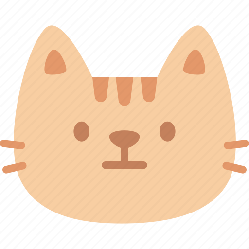 Neutral, cat, emoticon, emoji, emotion, expression, feeling icon - Download on Iconfinder