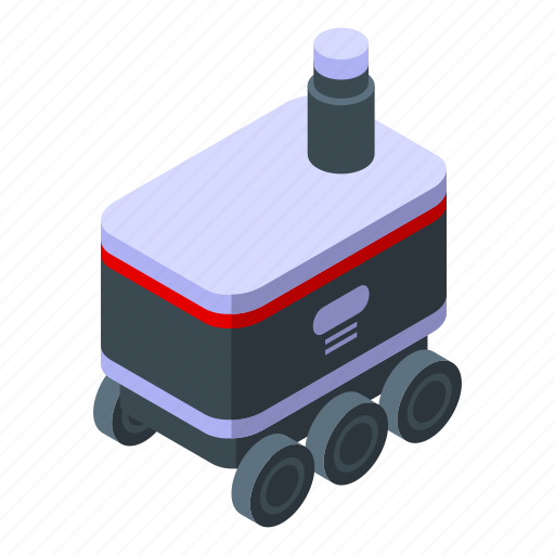 Order, robot, isometric, delivery icon - Download on Iconfinder