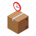 express, parcel, isometric, delivery 