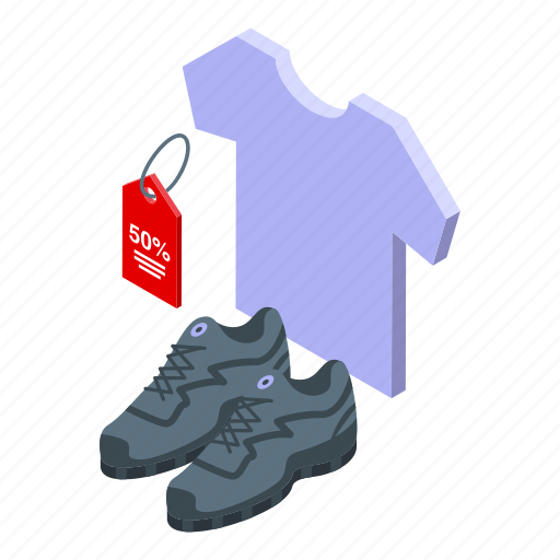 Sale, clothes, isometric, shop icon - Download on Iconfinder