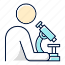 analysis, doctor, experiment, laboratory, microscope, research, scientist