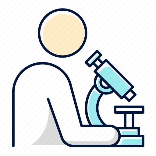 Analysis, doctor, experiment, laboratory, microscope, research, scientist icon - Download on Iconfinder
