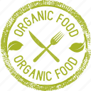 organic, nature, food, signs, natural, sticker, restaurant