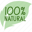 organic, nature, food, signs, natural, sticker, leaf