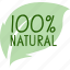 organic, nature, food, signs, natural, sticker, leaf 