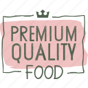 organic, nature, food, signs, natural, sticker, premium quality