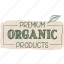 organic, nature, food, signs, natural, sticker, premium quality 