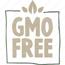 organic, nature, food, signs, natural, sticker, gmo free