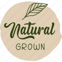organic, nature, food, signs, natural, sticker, farming, agriculture