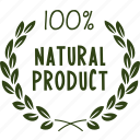 organic, nature, food, signs, natural, sticker, natural product