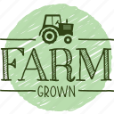organic, nature, food, signs, natural, sticker, farm, agriculture