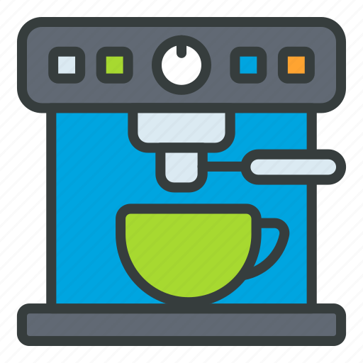 Cup, coffee, machine, cafe, morning, drink icon - Download on Iconfinder