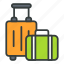 travel, departure, airport, journey, suitcase 