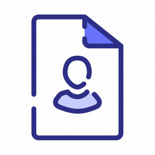 File, personal, user, document icon - Download on Iconfinder