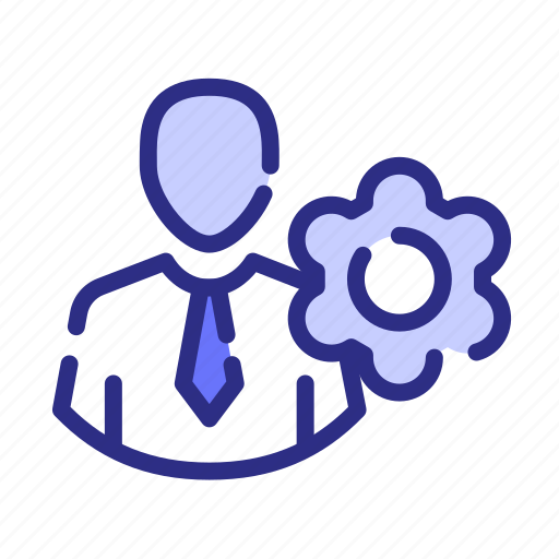 Setting, employee, gear, profile icon - Download on Iconfinder