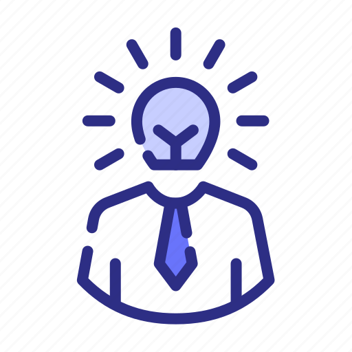 Business, bulb, idea, employee icon - Download on Iconfinder