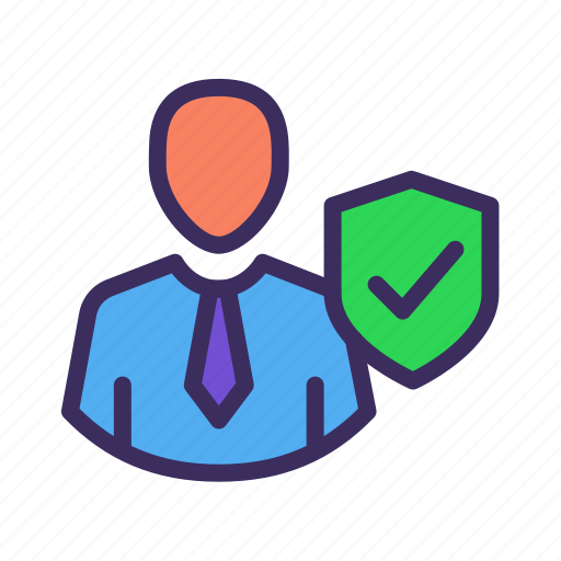 Shield, security, profile, insurance icon - Download on Iconfinder