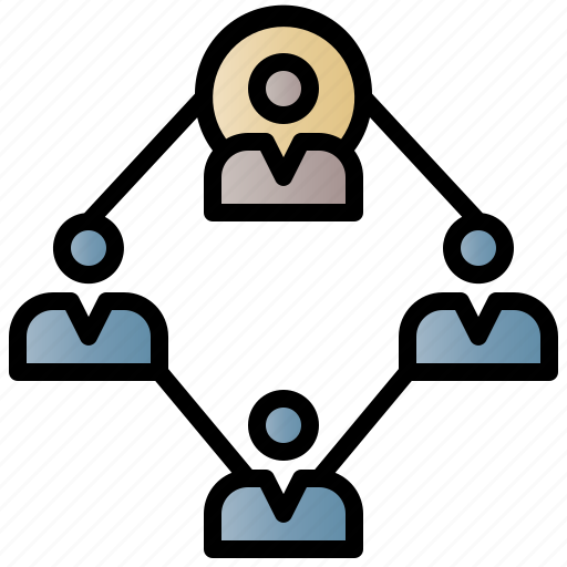Workforce, organization, connection, business, teamwork, management icon - Download on Iconfinder
