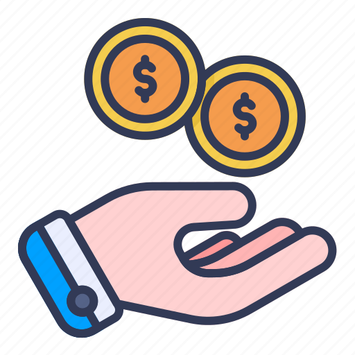 Business, hand, gesture, coin, money, finger icon - Download on Iconfinder