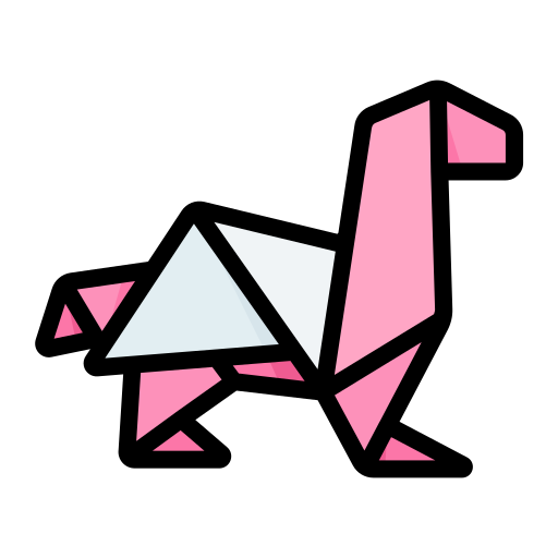 Pegasus, origami, paper, craft, creative icon - Free download