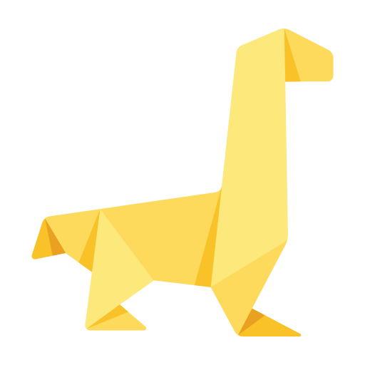 Brontosaurus, origami, paper, craft, creative icon - Free download