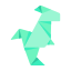 dinosaur, origami, paper, craft, creative 