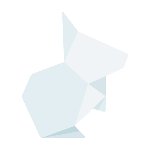 Rabbit, origami, paper, craft, creative icon - Free download