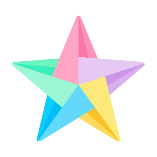 Star, origami, paper, craft, creative icon - Free download
