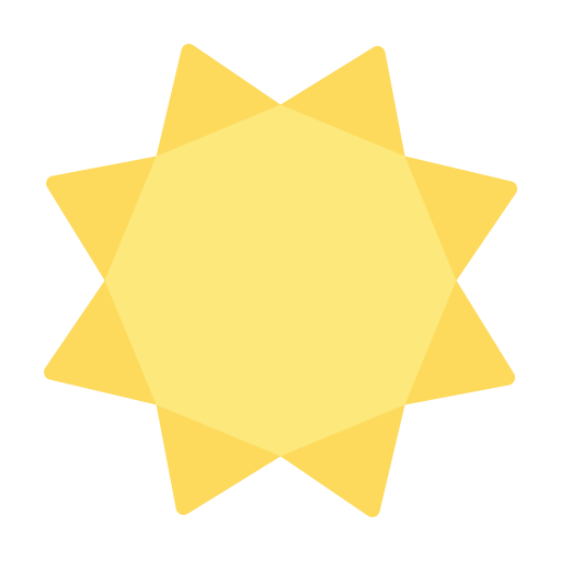 Sun, origami, paper, craft, creative icon - Free download