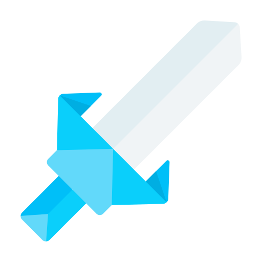 Sword, origami, paper, craft, creative icon - Free download