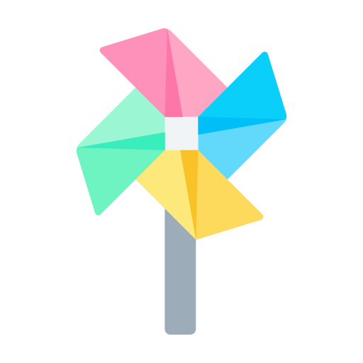 Windmill, origami, paper, craft, creative icon - Free download