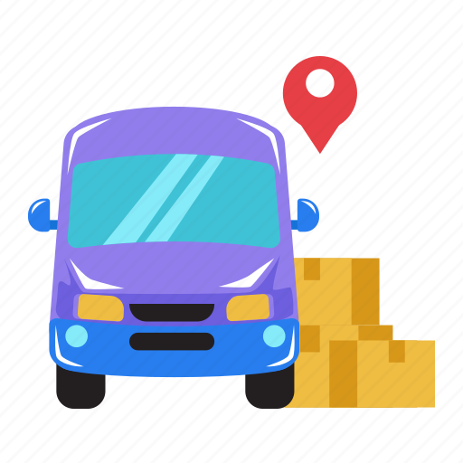 Delivery car, package, tracking, shipping, product, black friday, online shopping sticker - Download on Iconfinder